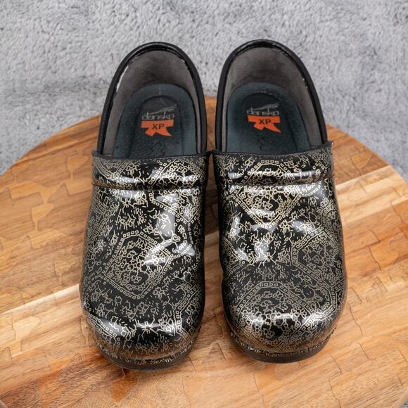 Dansko Women's Professional Metallic Floral Clog Size 40 Nursing US 9.5-10 - Picture 2 of 7